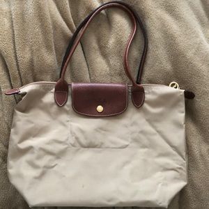 Beige Le Pilage Medium Tote Longchamp